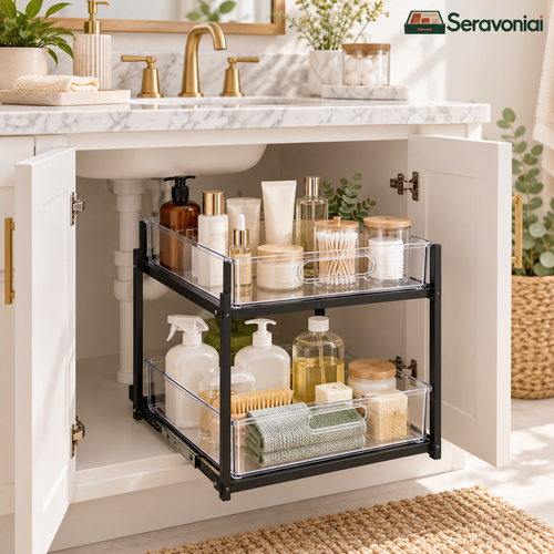 2-Tier Pull-Out Under-Sink Organizer