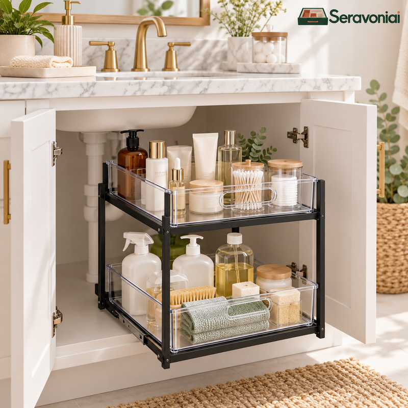 2-Tier Pull-Out Under-Sink Organizer