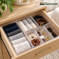 Clear Drawer Organizer Tray Set