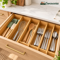 Expandable Bamboo Kitchen Drawer Dividers